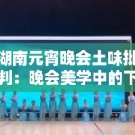 湖南元宵晚会土味批判：晚会美学中的下沉市场策略与审美降级争议